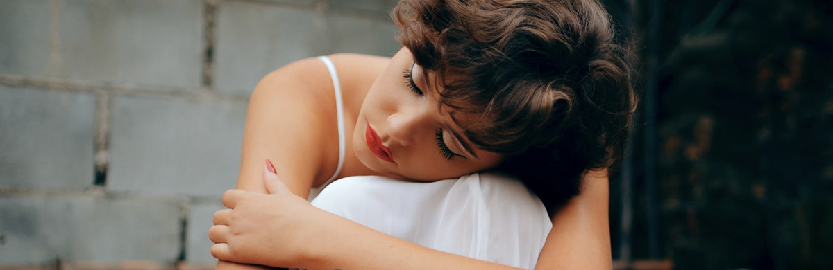 vrouw met pessimisme