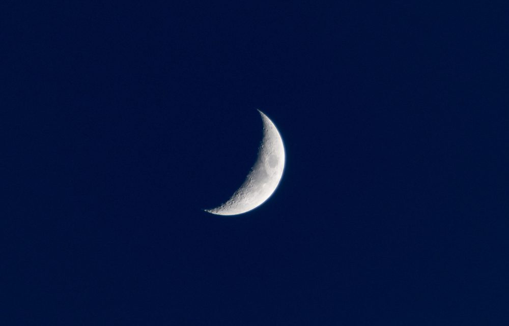 De maan in de nacht