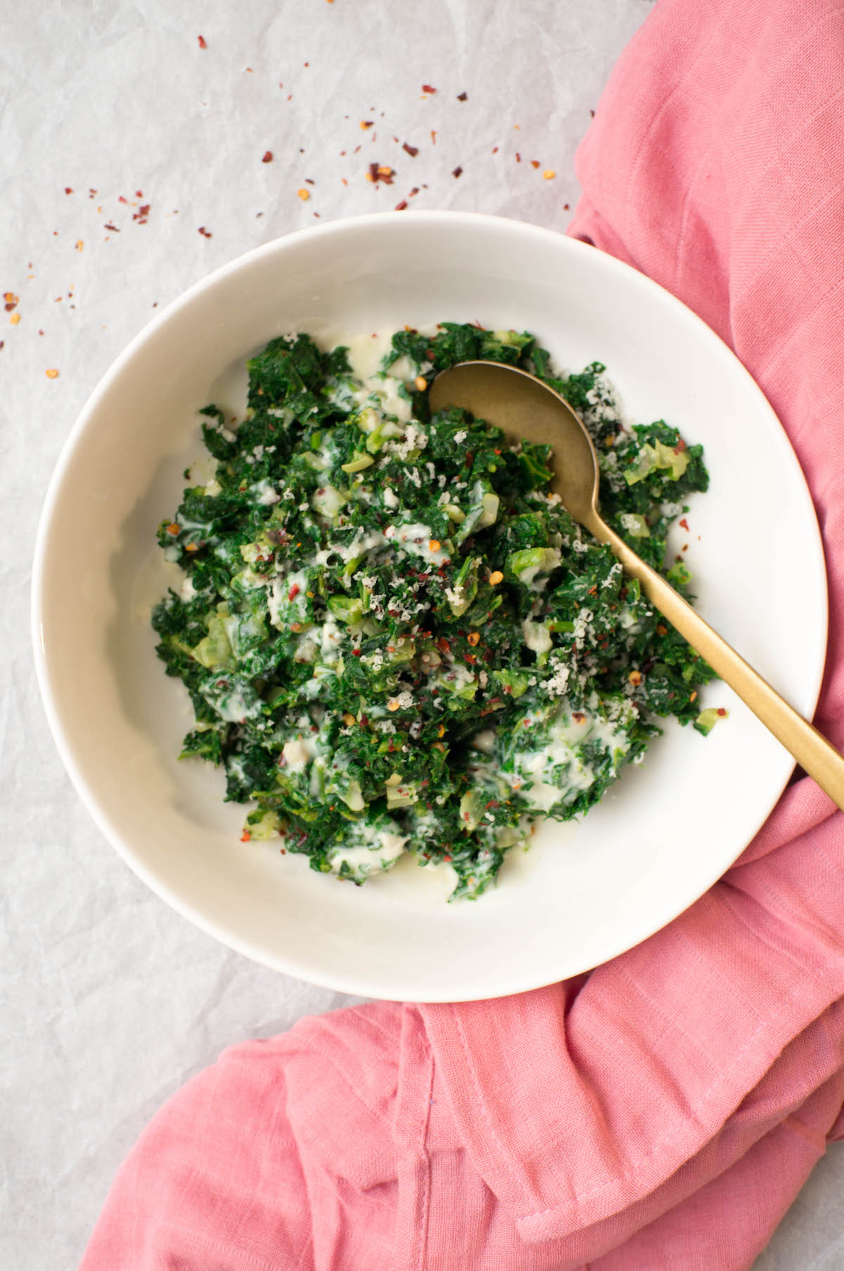 Foto van boerenkool à la crème recept 2