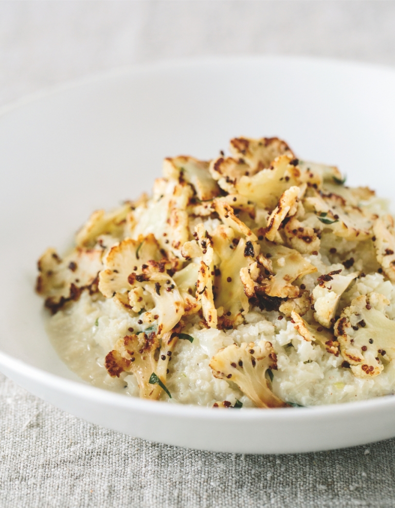 Afbeelding vegetarisch hoofdgerecht bloemkoolrisotto