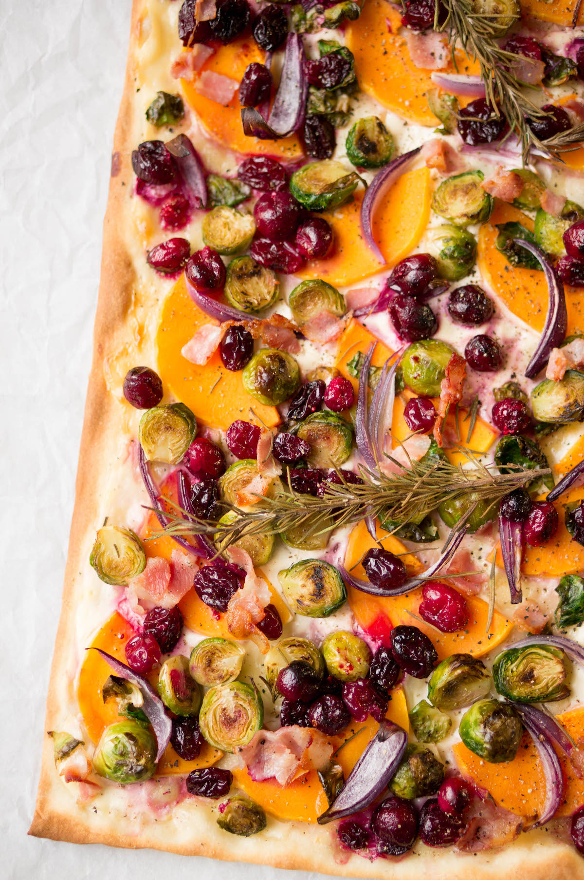 Afbeelding vegetarisch voorgerecht flammkuchen