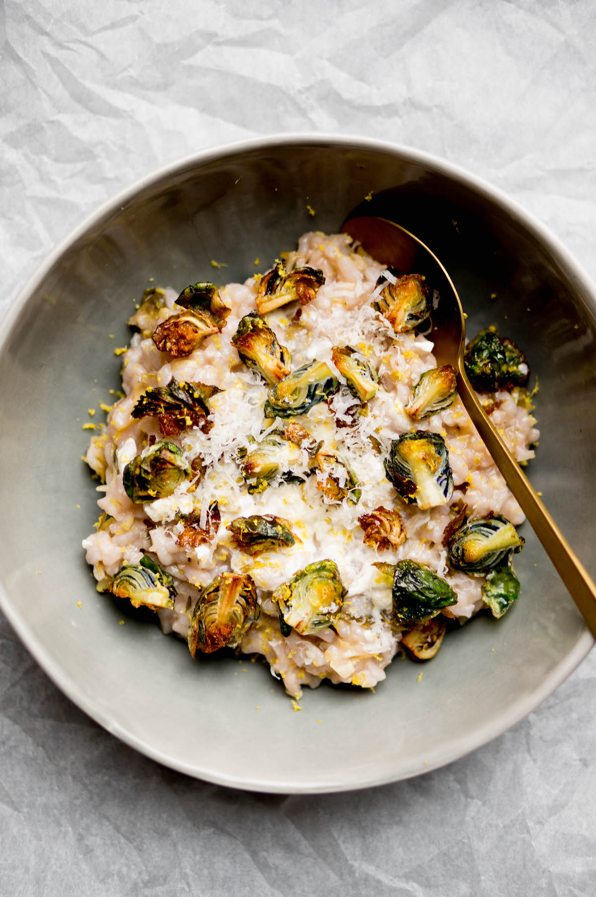 Afbeelding van risotto met spruitjes 3