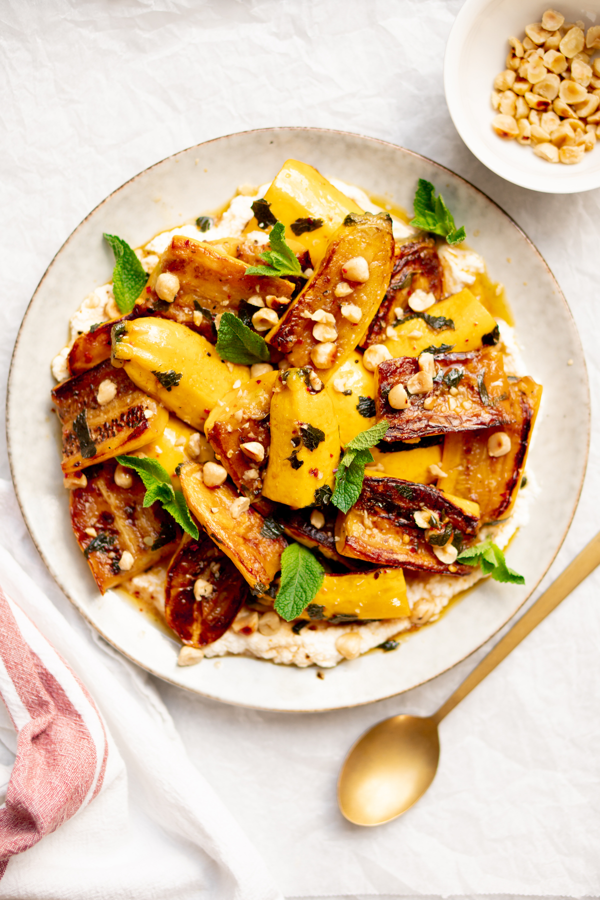 Afbeelding van gekarameliseerde courgettes vega recept 2