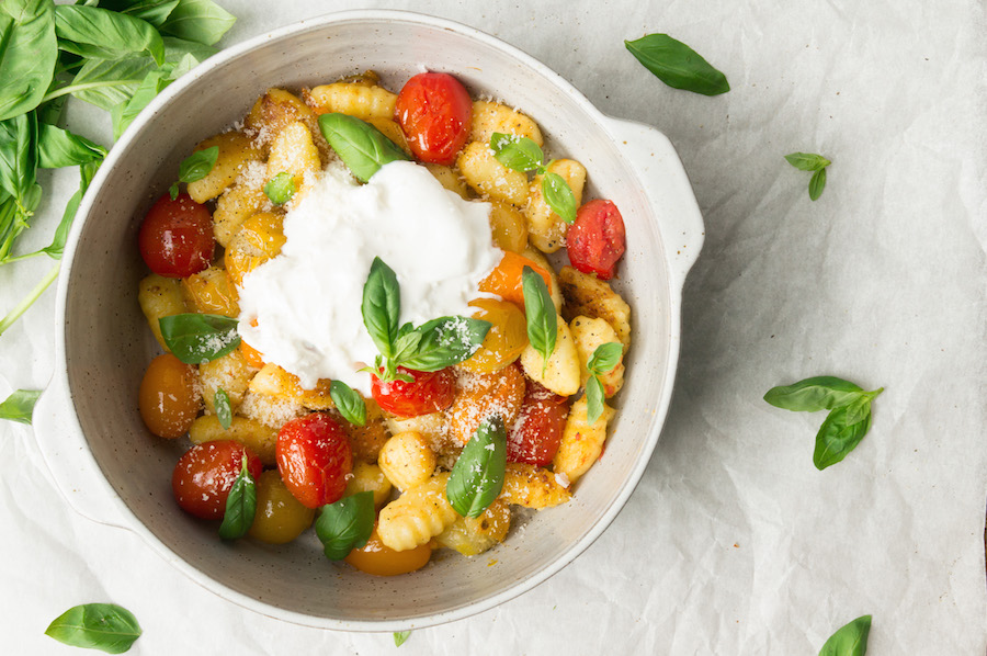 Gnocchi caprese