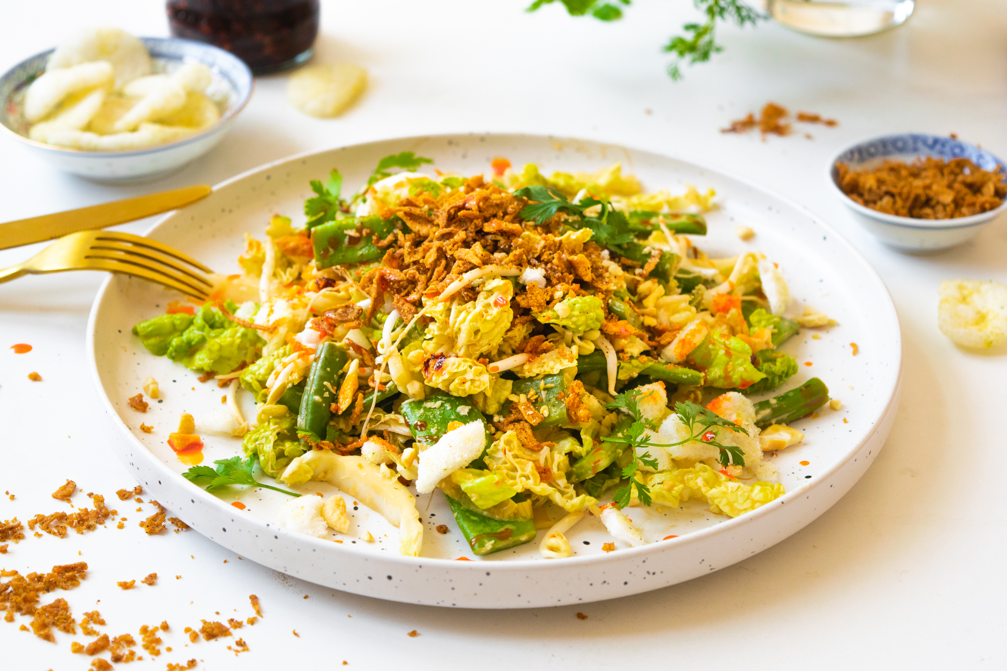 Aziatische maaltijdsalade