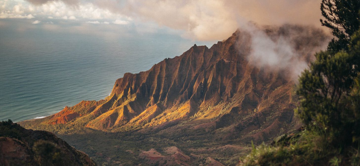 foto van Hawaii, die de klimaatverandering als noodtoestand afkondigt
