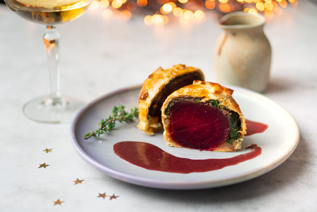 Biet wellington met glühweinjus (vega hoofdgerecht voor kerst) Bedrock