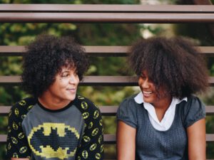 Communicatiestijlen test, twee personen in gesprek