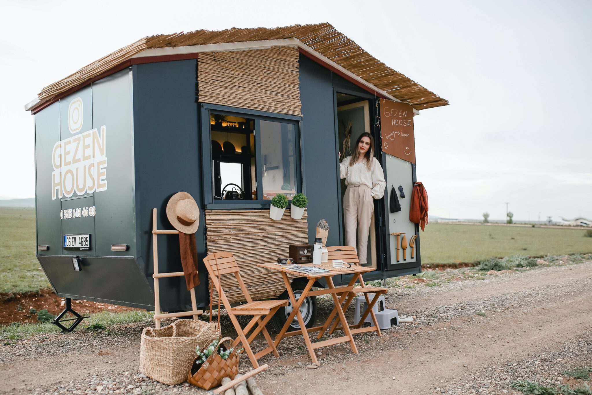 Tiny house inspiratie vrouw