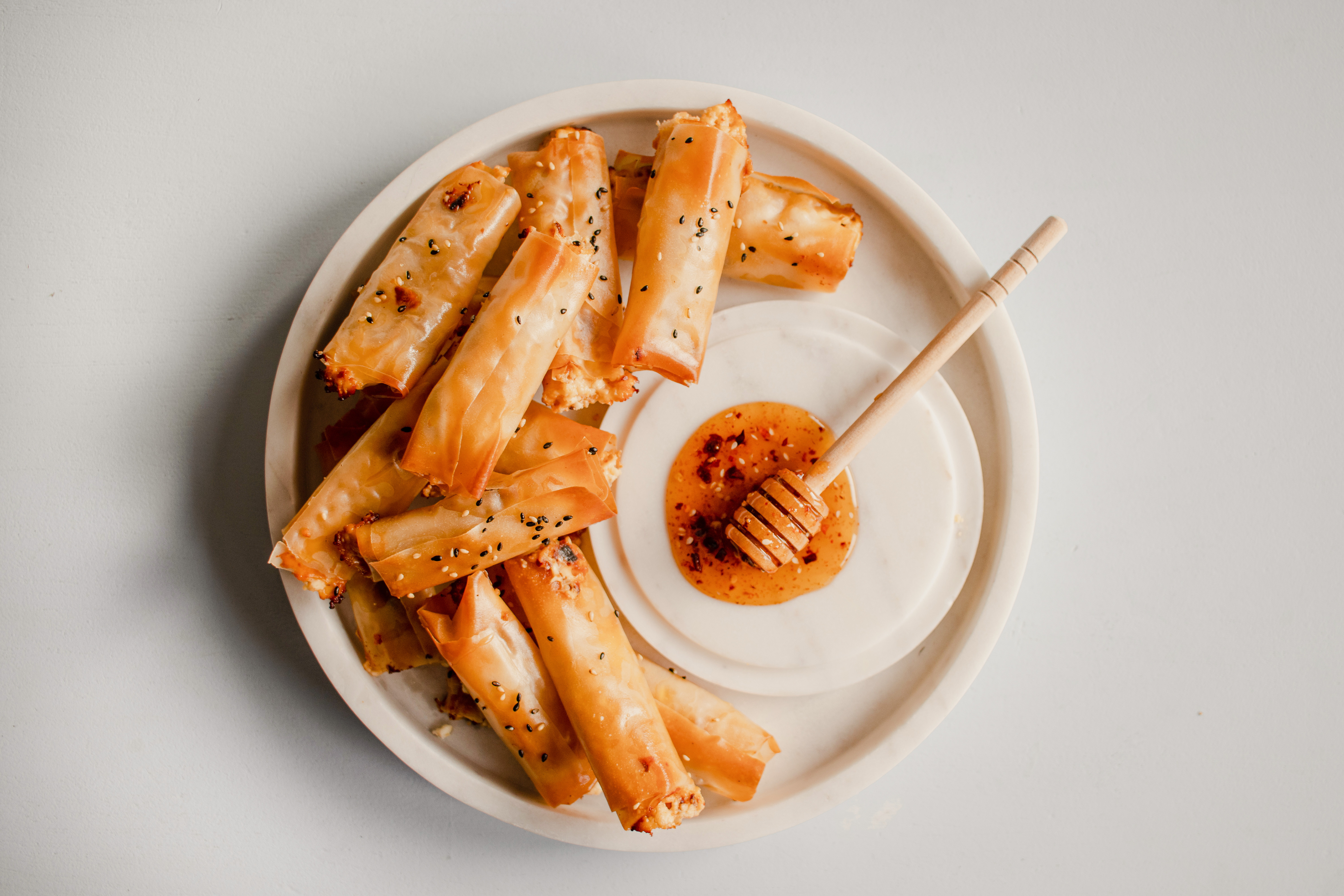 feta rolletjes voor bij de borrel