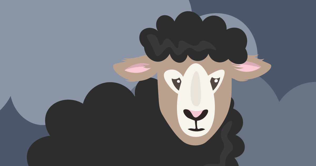 zwarte schaap familie
